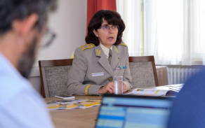 Předsedkyně výboru VFS brigádní generálka Lenka Šmerdová zhodnotila činnost fondu za rok 2020.